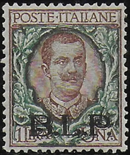 1922-23 Italia VE III Lire 1 BLP sup MNH Sassone n. 12