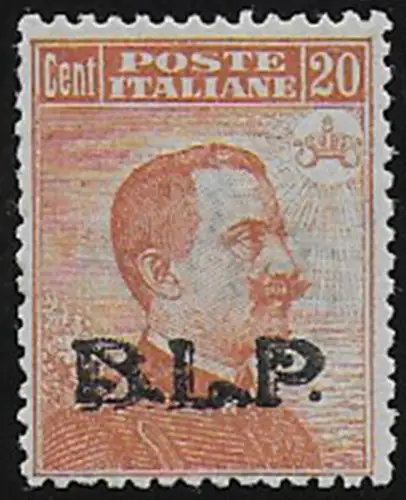 1923 Italia VE III 20c. orange optd BLP III type MNH Sassone n. 15
