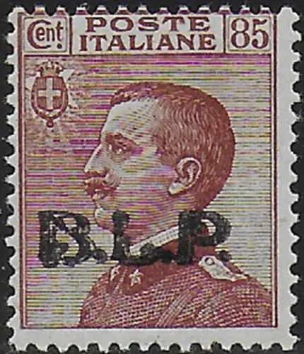 1923 Italia VE III 85c. red brown BLP III type gal MNH Sassone n. 18