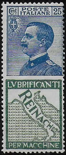 1925 Italia Pubblicitari 25c. Reinach gal MNH Sassone n. 7