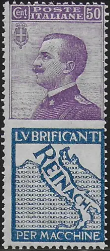 1925 Italia Pubblicitari 50c. Reinach MNH Sassone n. 14