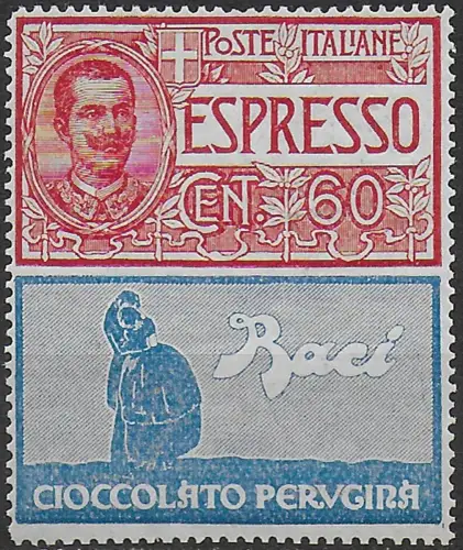 1925 Italia Pubblicitari 60c. PERUGINA MNH Sassone n. 21