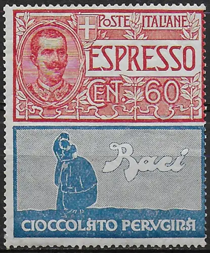 1925 Italia Pubblicitari 60c. PERUGINA mc MNH Sassone n. 21