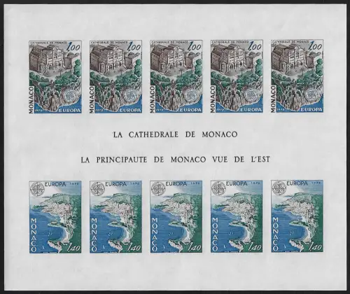1978 Monaco Europa CEPT MS unp. MNH YeT n. 14UN