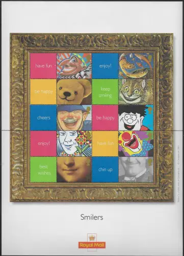 2001 Gran Bretagna smilers MNH Unificato MS n. 5