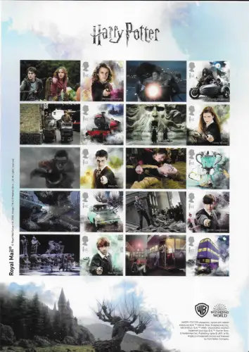 2018 Gran Bretagna Harry Potter smilers MS MNH Unificato n. 147