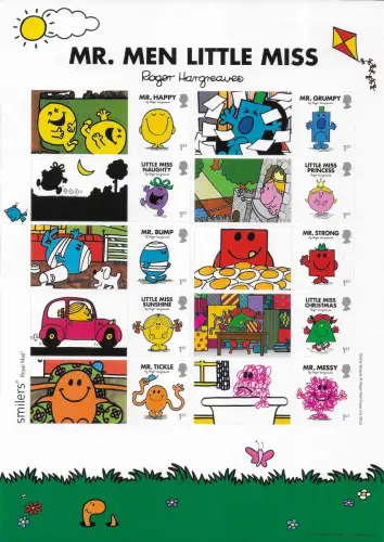 2018 Gran Bretagna Mr. Men smilers MS MNH Unificato n. 129