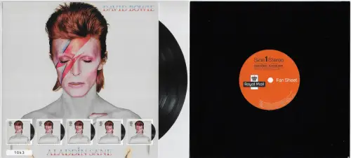 2017 Gran Bretagna Aladdin Sane David Bowie MS MNH Unificato n. 106