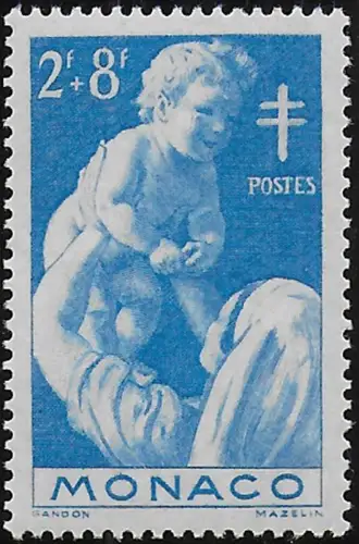 1946 Monaco anti-tuberculosis 1v. MNH Unificato n. 293