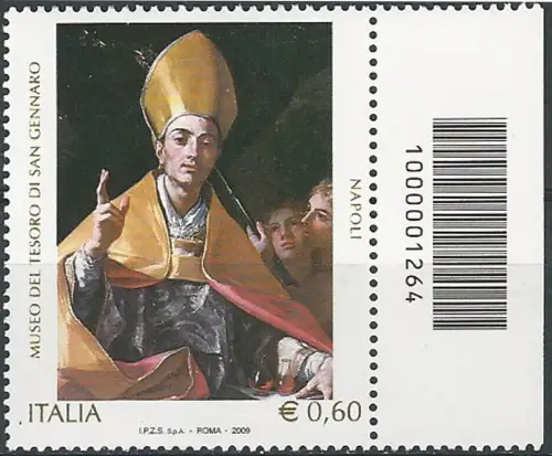 2009 Italia Museo S. Gennaro barcode MNH Unificato n. 3168cb