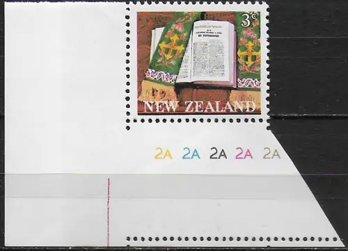 1968 New Zealand Maori Bible 1v. Wmk inv. MNH SG n. 883w