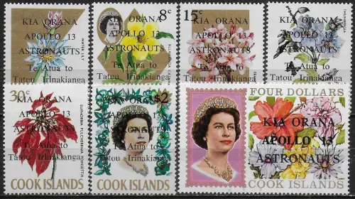 1970 Cook Islands KIA ORANA - APOLLO 13 7v. MNH YeT n. 242-48