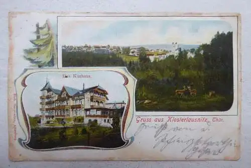 AK Klosterlausnitz Ortsansicht + Kurhaus