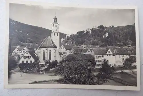 BRD Mi.171 IFABRA 1953 EF auf Postkarte m. SST Blaubeuren