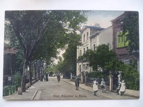 AK Bad Münster am Stein Straßenansicht