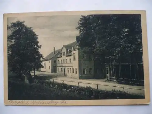 AK Grünfeld bei Waldenburg Sa. Gasthaus