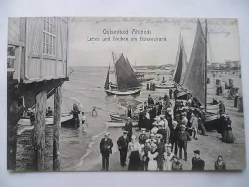 2 AK Seebad Ahlbeck Usedom Strandleben