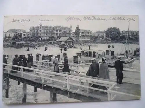 2 AK Seebad Ahlbeck Usedom Strandleben