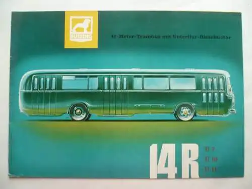 Werbeheft Büssing Autobus 14 R Braunschweig 1958