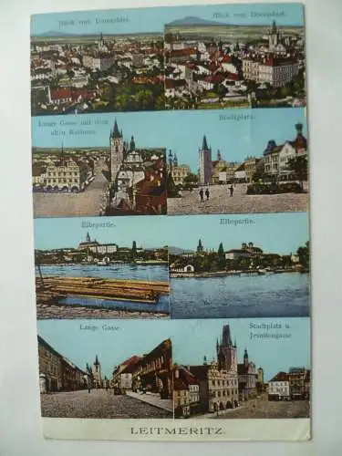 AK Leitmeritz 8 Ansichten