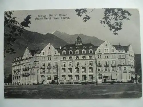 AK Meran Südtirol Grand Hotel Frau Emma