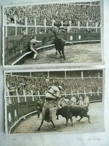 2 Foto-AK Stierkampf Bayonne Frankreich