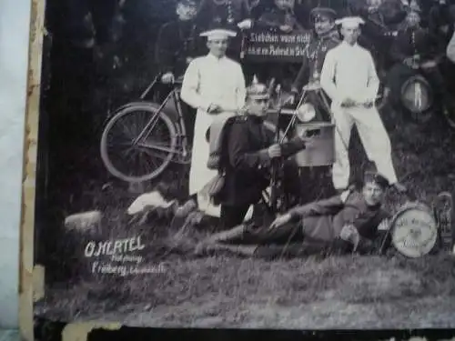 Großes Reservistenbild Freiberg 177. Regiment 10. Komp. Reserve 1909-1911