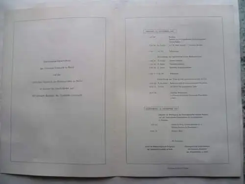 Programm Ehrenkolloquium 70 Jahre Geomagnetisches Institut Potsdam 1960