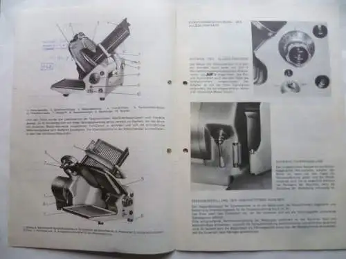 Betriebsanleitung Lebensmittel-Allesschneider Modell 612P Import aus Polen