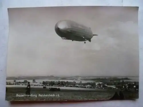 Foto-AK Zeppelin-Landung Reichenbach i.V. 29.9.1930 Nr.7765