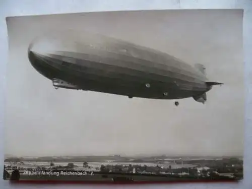 Foto-AK Zeppelin-Landung Reichenbach i.V. 29.9.1930 Nr.7762