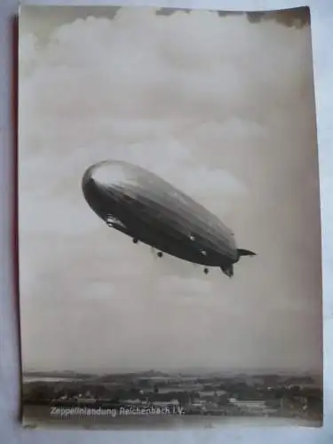 Foto-AK Zeppelin-Landung Reichenbach i.V. 29.9.1930 Nr.7763