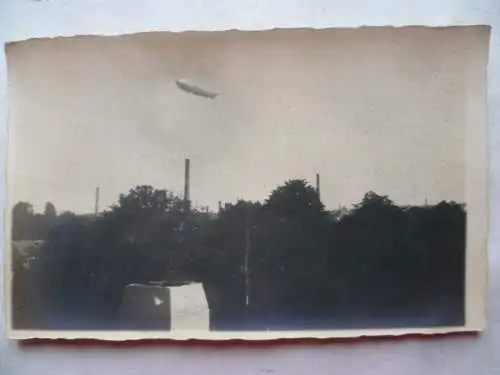 Foto-AK Graf Zeppelin über Meerane 29.9.1930