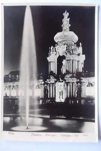 Foto-AK Dresden Zwinger Kronentor Walter Hahn