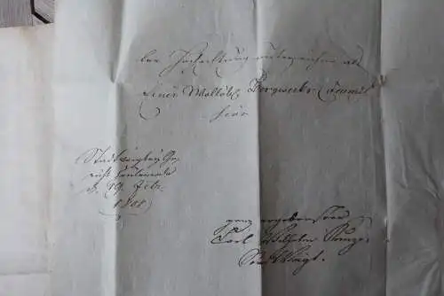 Alter Brief 1808 Stadtvogt Zeulenroda an Bergwerks-Comm. Harzgerode
