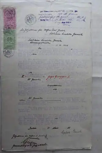 3 Arbeitsverträge Büroangestellte Militär Berlin 1919-1923