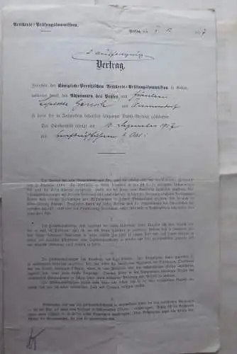 3 Arbeitsverträge Büroangestellte Militär Berlin 1919-1923