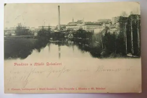 AK Mlada Boleslav / Jungbunzlau Blick auf Fabrik