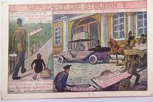 AK Wer zahlt die Steuern? Zentrumspartei 1920er Jahre