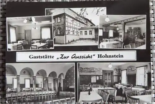 AK Hohnstein Sächsische Schweiz Gaststätte Zur Aussicht