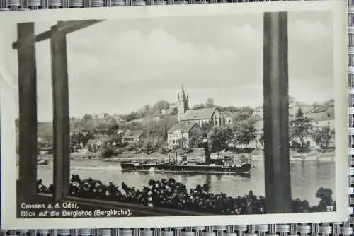 AK Crossen a.d. Oder Blick auf die Berglehne (Bergkirche)