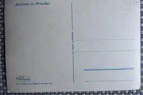 AK Antonsthal Erzgebirge Unwetterkatastrophe 1931