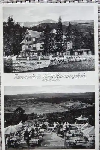 AK Riesengebirge Hotel Hainsbergshöh Arns