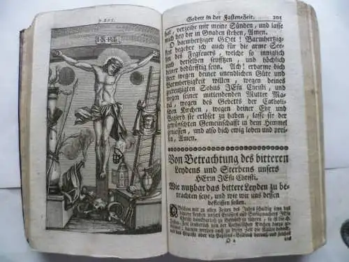 Seltenes Andachtsbuch Gott-Geheiligtes Jahr Prag 1723 mit Kupfern