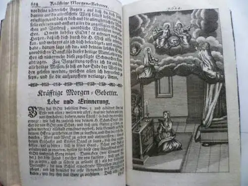 Seltenes Andachtsbuch Gott-Geheiligtes Jahr Prag 1723 mit Kupfern