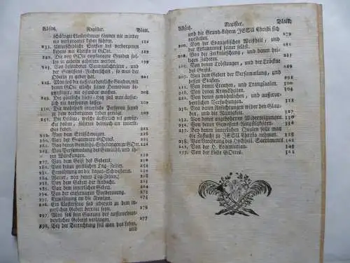 Uraltes Buch Die vollkommene Closter-Frau 1759