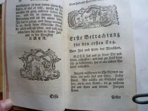 Uraltes Andachtsbuch für Ordensgeistliche 1768 Lafitau