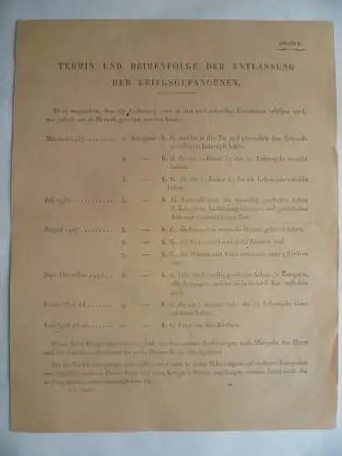 Richtlinien der französischen Regierung für die dt. Kriegsgefangen 1947