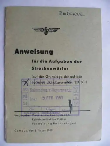 Eisenbahn Anweisung für die Aufgaben der Streckenwärter