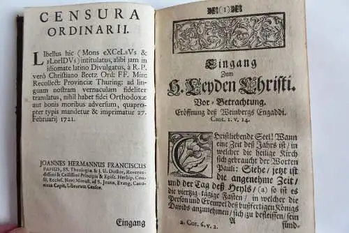 Andachtsbuch Brez Myrrhen-Berg Nürnberg 1721